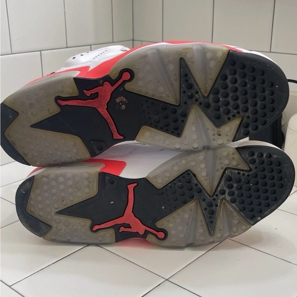 Nike Air Jordan 6 Retro White Infrared - Men's Size 10.5 - Picture 7 of 7